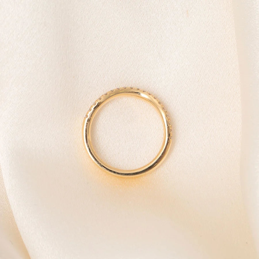 Curved- 0.25 CT Marquise Lab Grown Diamond Wedding Band