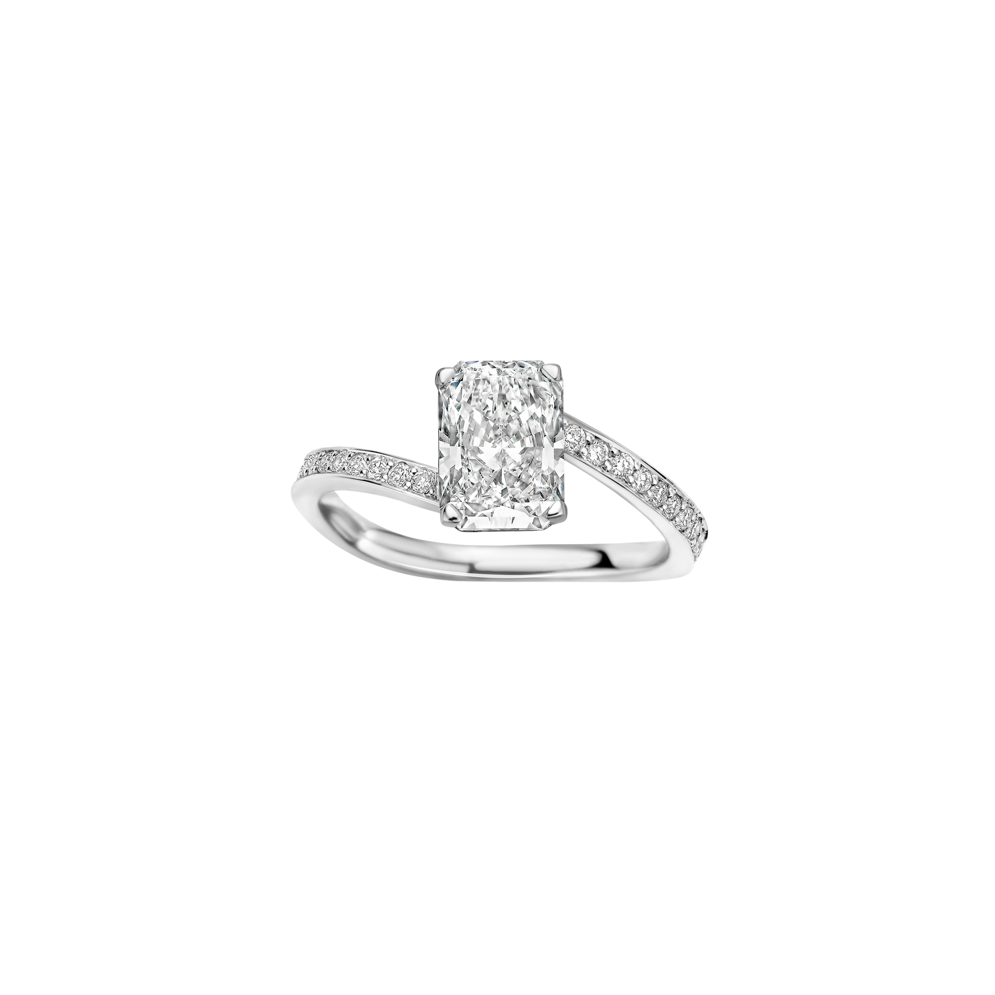 Hidden Halo-1.5 CT Round Lab Grown Diamond Engagement Ring