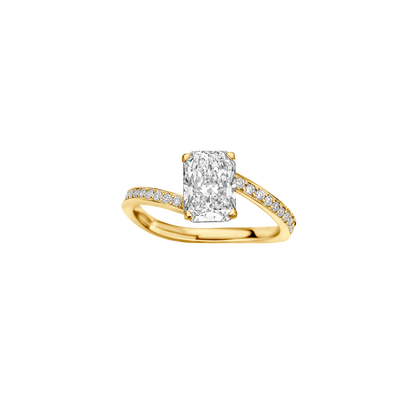 Hidden Halo-1.5 CT Round Lab Grown Diamond Engagement Ring