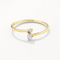 Load image into Gallery viewer, Elegance Defined: 0.09 CT Round Lab Grown Diamond Open Wedding Band in Gold
