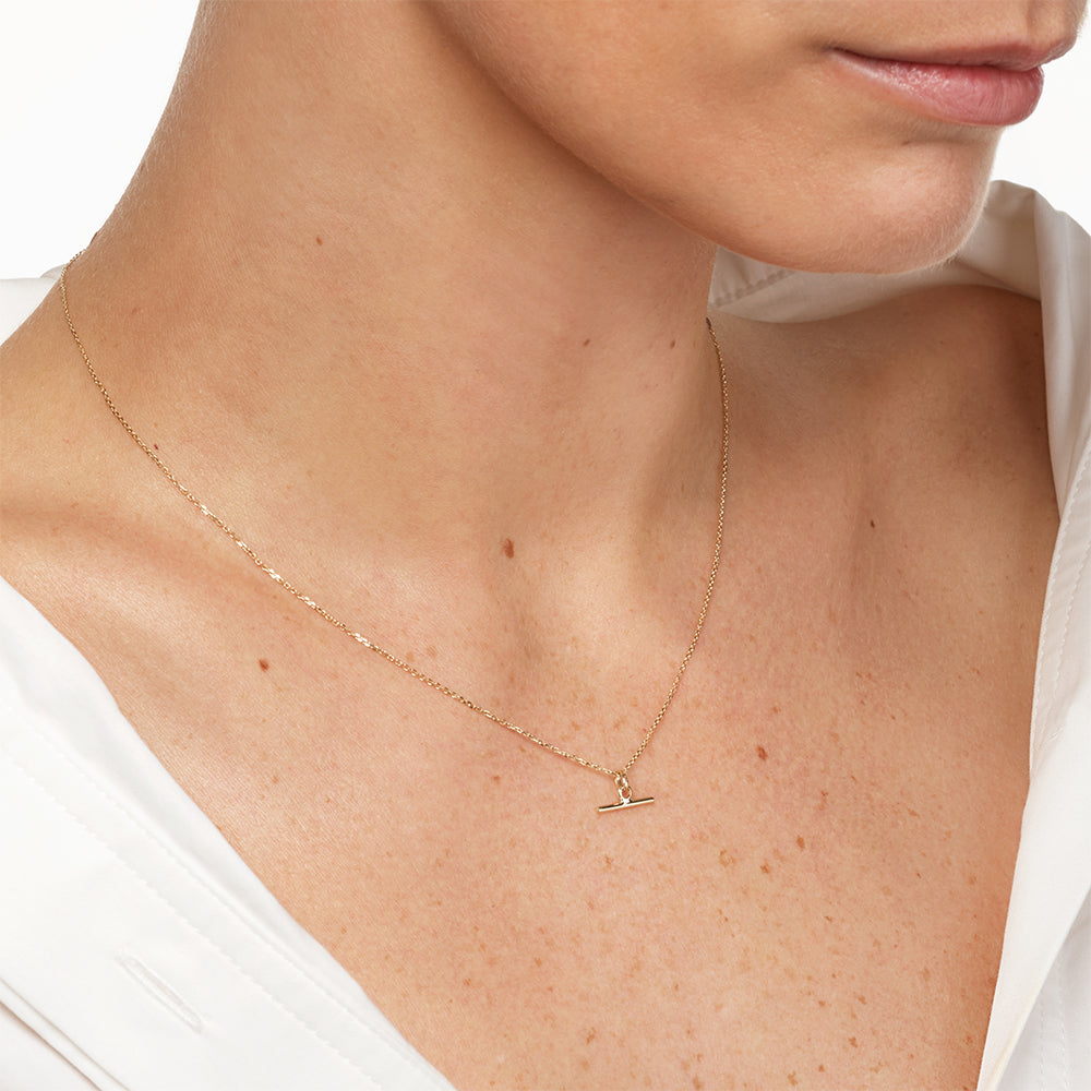 Micro T-Bar Necklace