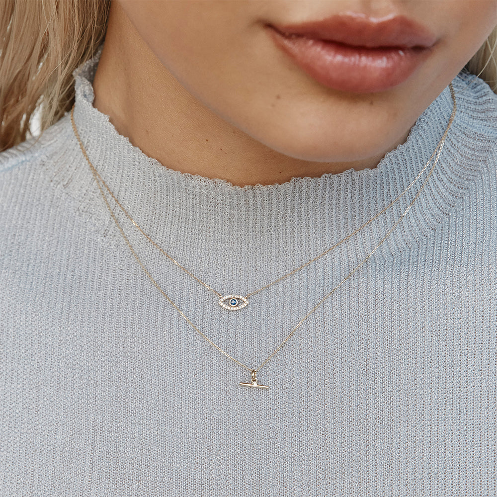 Micro T-Bar Necklace