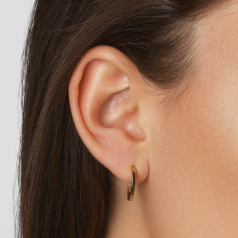 Elegant Gold Hoop Earrings 11