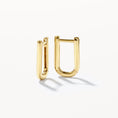 Load image into Gallery viewer, U Shaped Plain Hoop Earrings
