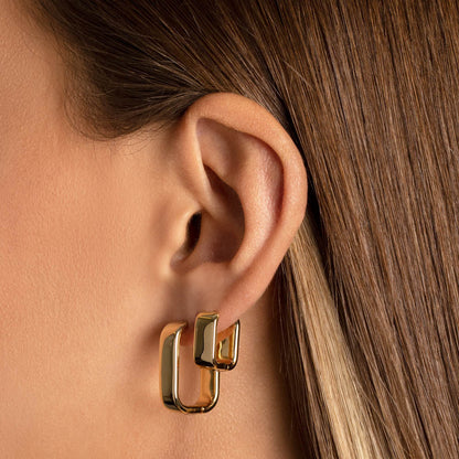 Radiant Gold Luxe Hoop Earrings 11