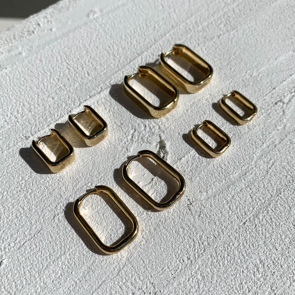 Radiant Gold Luxe Hoop Earrings 8
