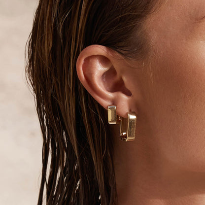 Radiant Gold Luxe Hoop Earrings 7