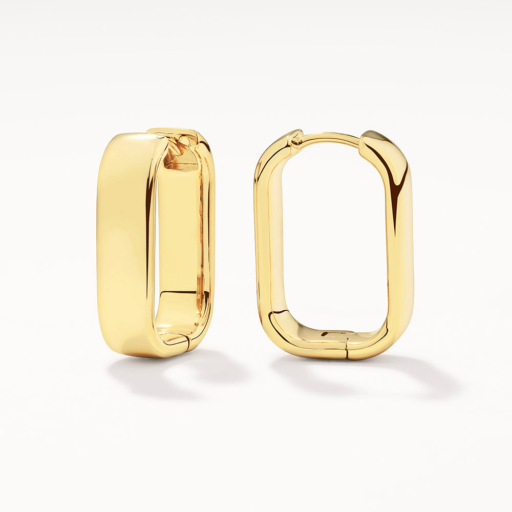 Radiant Gold Luxe Hoop Earrings 1
