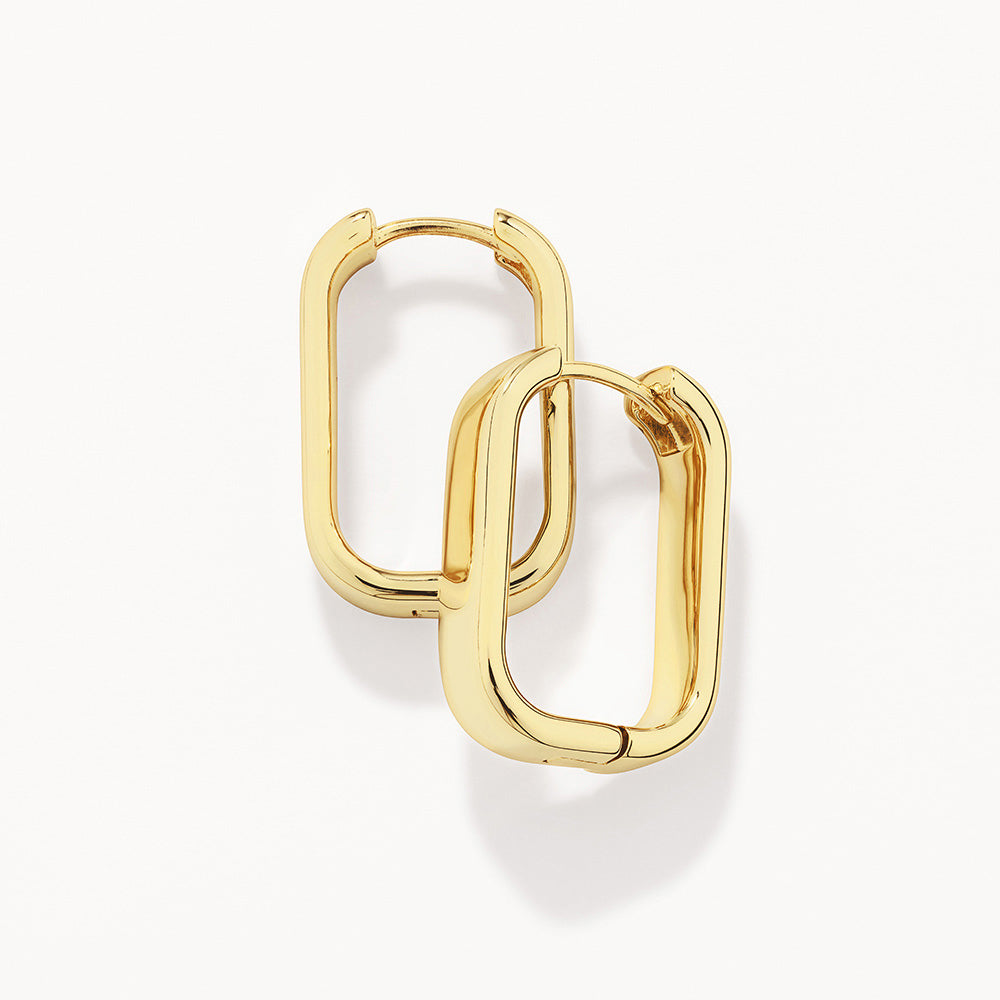 Radiant Gold Luxe Hoop Earrings