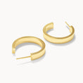 Load image into Gallery viewer, Plain Flat Hoop Earrings 5
