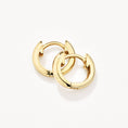 Load image into Gallery viewer, Elegant Gold Mini Huggie Hoops
