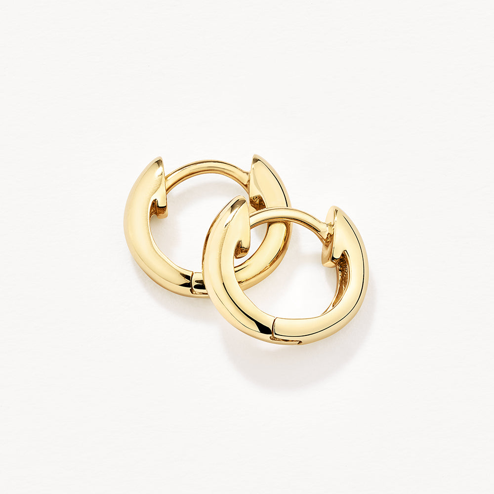 Elegant Gold Mini Huggie Hoops Earrings 1