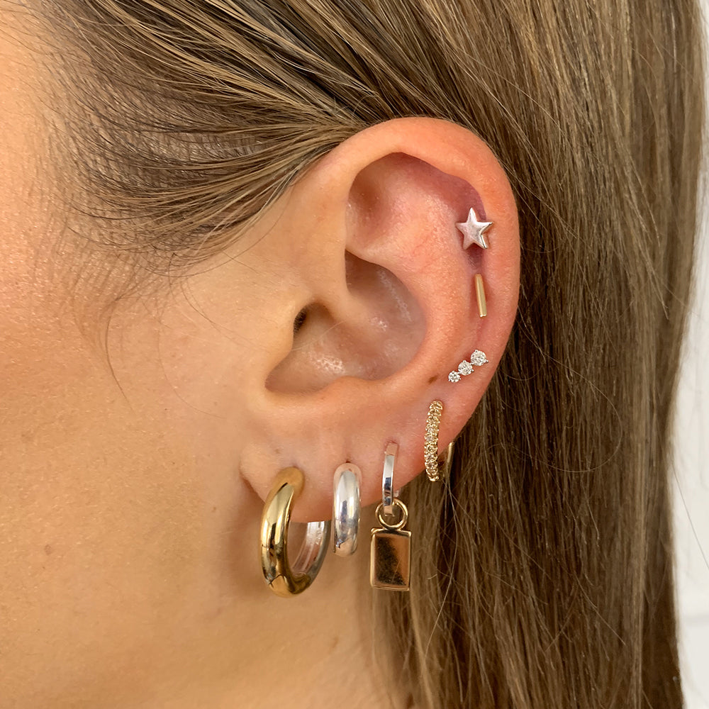 Radiant Reversible Mixed Metal Hoop Earrings 9