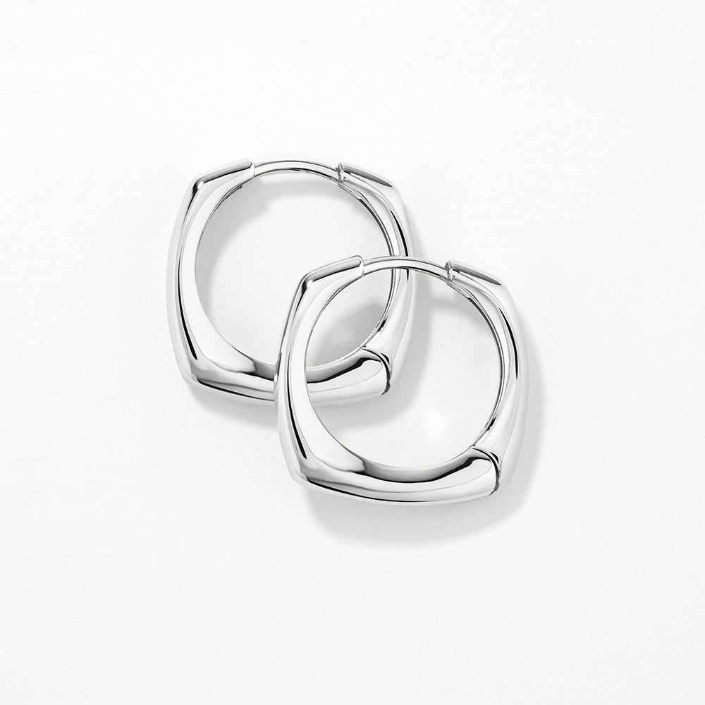 Square Edge Hoops