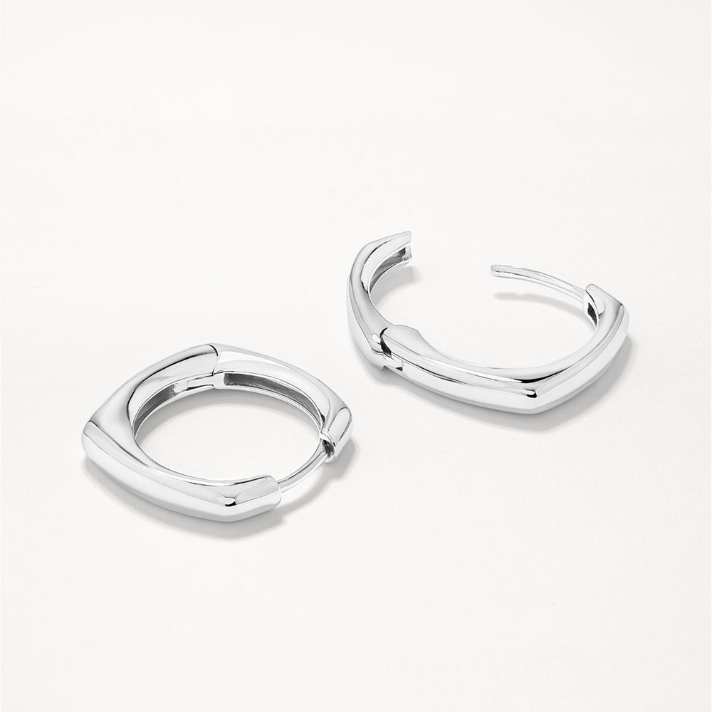 Square Edge Hoops