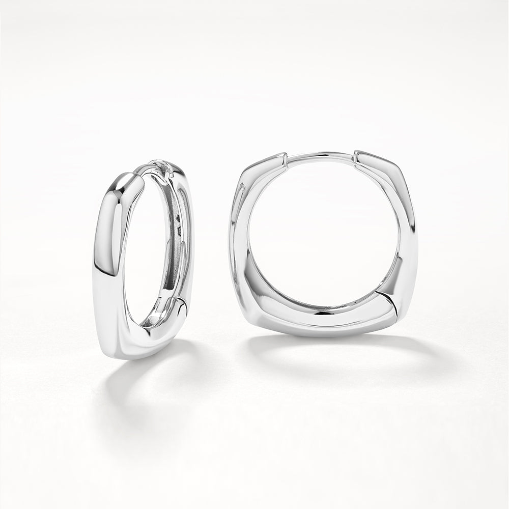 Square Edge Hoops