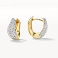 Load image into Gallery viewer, 0.50 TCW Round Lab Grown Diamond Hoop Earrings
