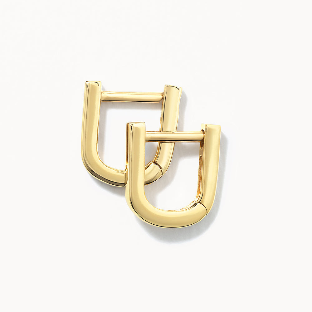 U Shaped Hoop Earrings 1