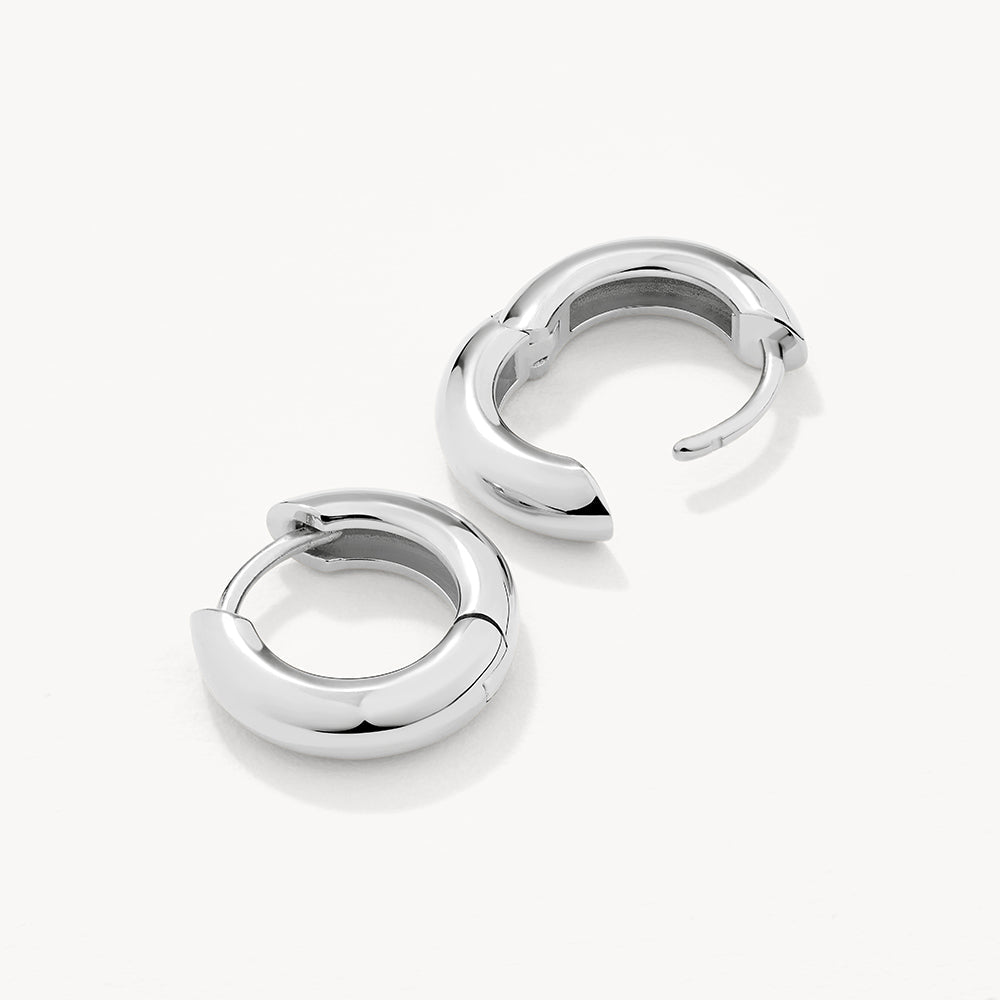 Simple Plain Hoops Earrings