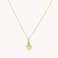 Load image into Gallery viewer, 0.06 TCW Baguette Lab Grown Diamond Engravable Gold Pendant Necklace
