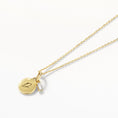 Load image into Gallery viewer, 0.06 TCW Baguette Lab Grown Diamond Engravable Gold Pendant Necklace
