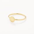 Load image into Gallery viewer, Elegant Personalized Gold Disc Ring 12
