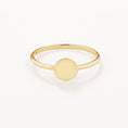 Load image into Gallery viewer, Elegant Personalized Gold Disc Ring 7
