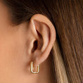 Load image into Gallery viewer, Elegant Gold Rectangular Earrings
