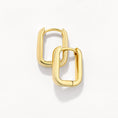 Load image into Gallery viewer, Elegant Gold Rectangular Earrings
