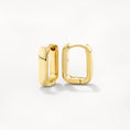 Load image into Gallery viewer, Elegant Gold Rectangular Earrings
