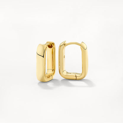 Elegant Gold Rectangular Earrings 1