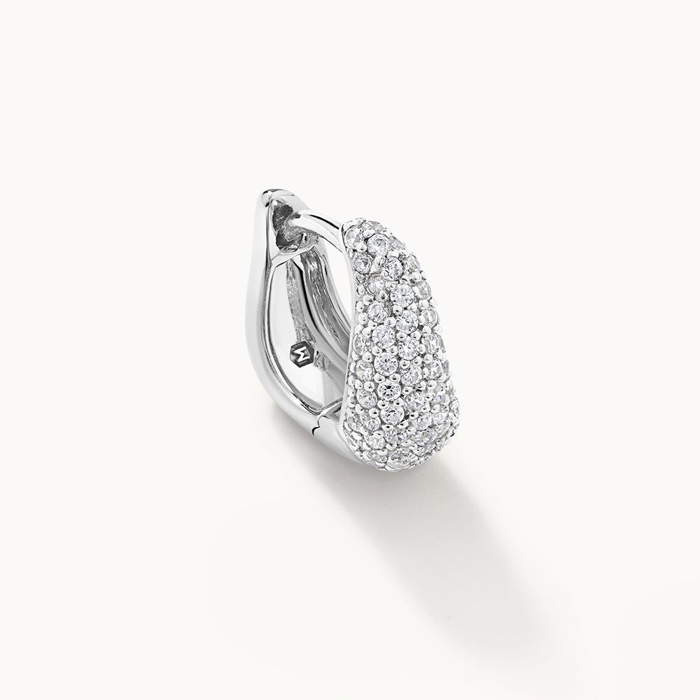 0.50 TCW Round Lab Grown Diamond Hoop Earrings 4
