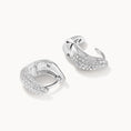 Load image into Gallery viewer, 0.50 TCW Round Lab Grown Diamond Hoop Earrings
