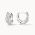 Load image into Gallery viewer, 0.50 TCW Round Lab Grown Diamond Hoop Earrings
