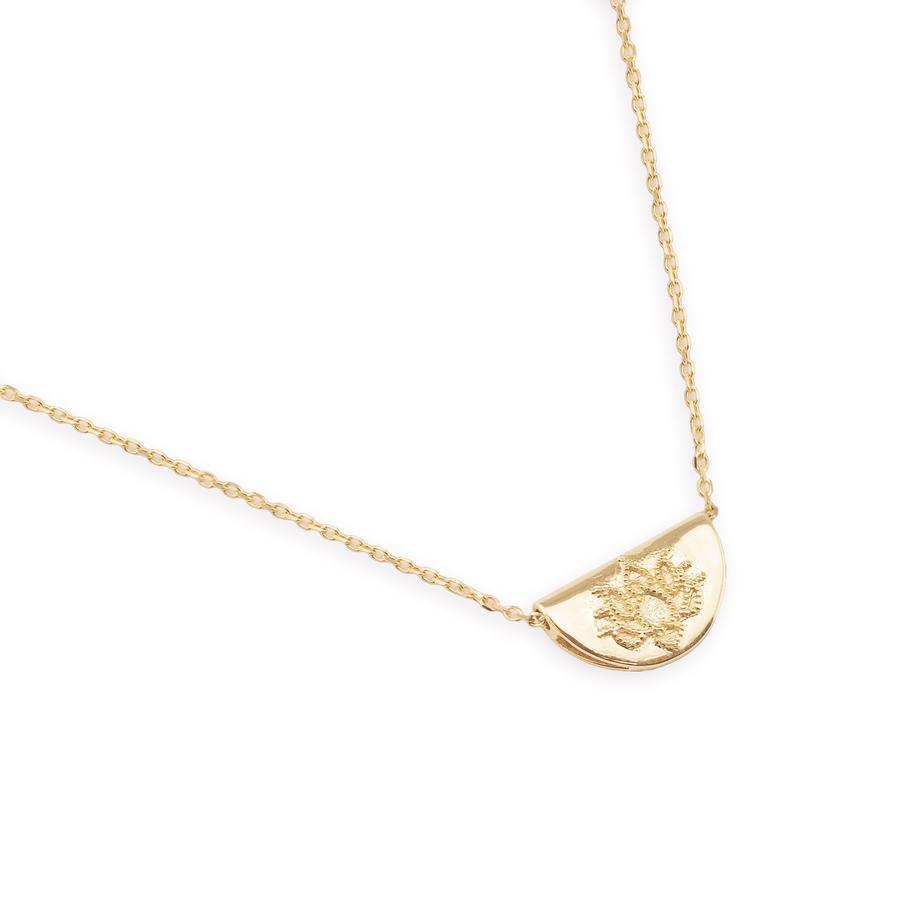 Elegant Gold Lotus Pendant Necklace 1