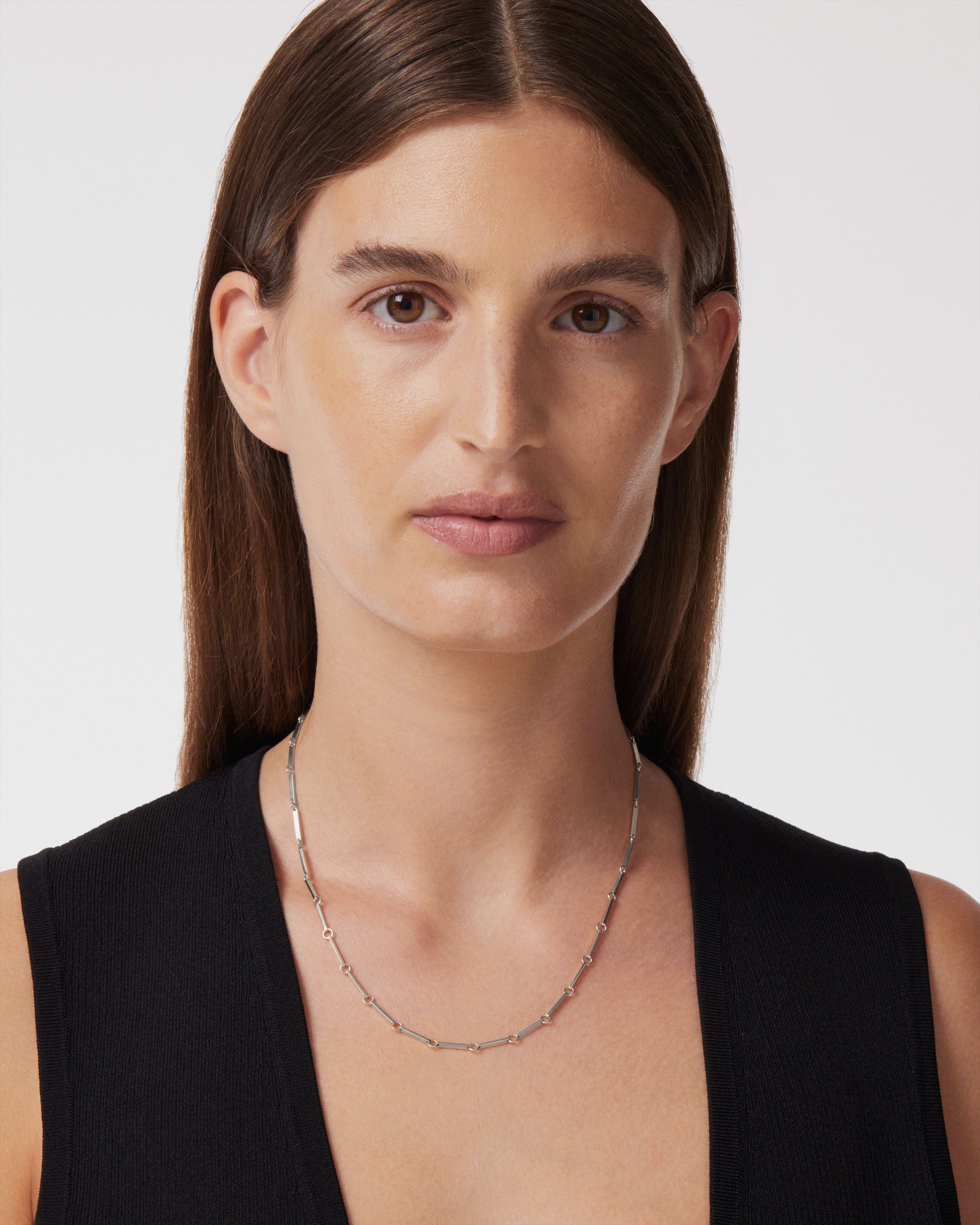 Elegant Silver Link Chain Necklace 5