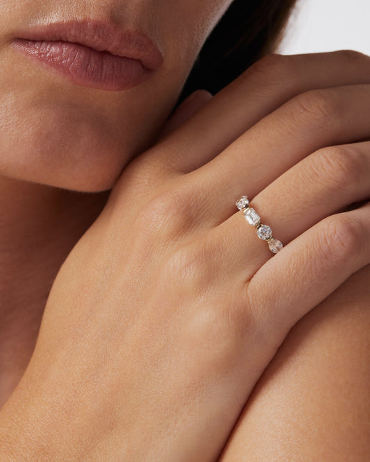 Elegant 0.70 TCW Emerald Cut Lab Grown Diamond Wedding Band 2