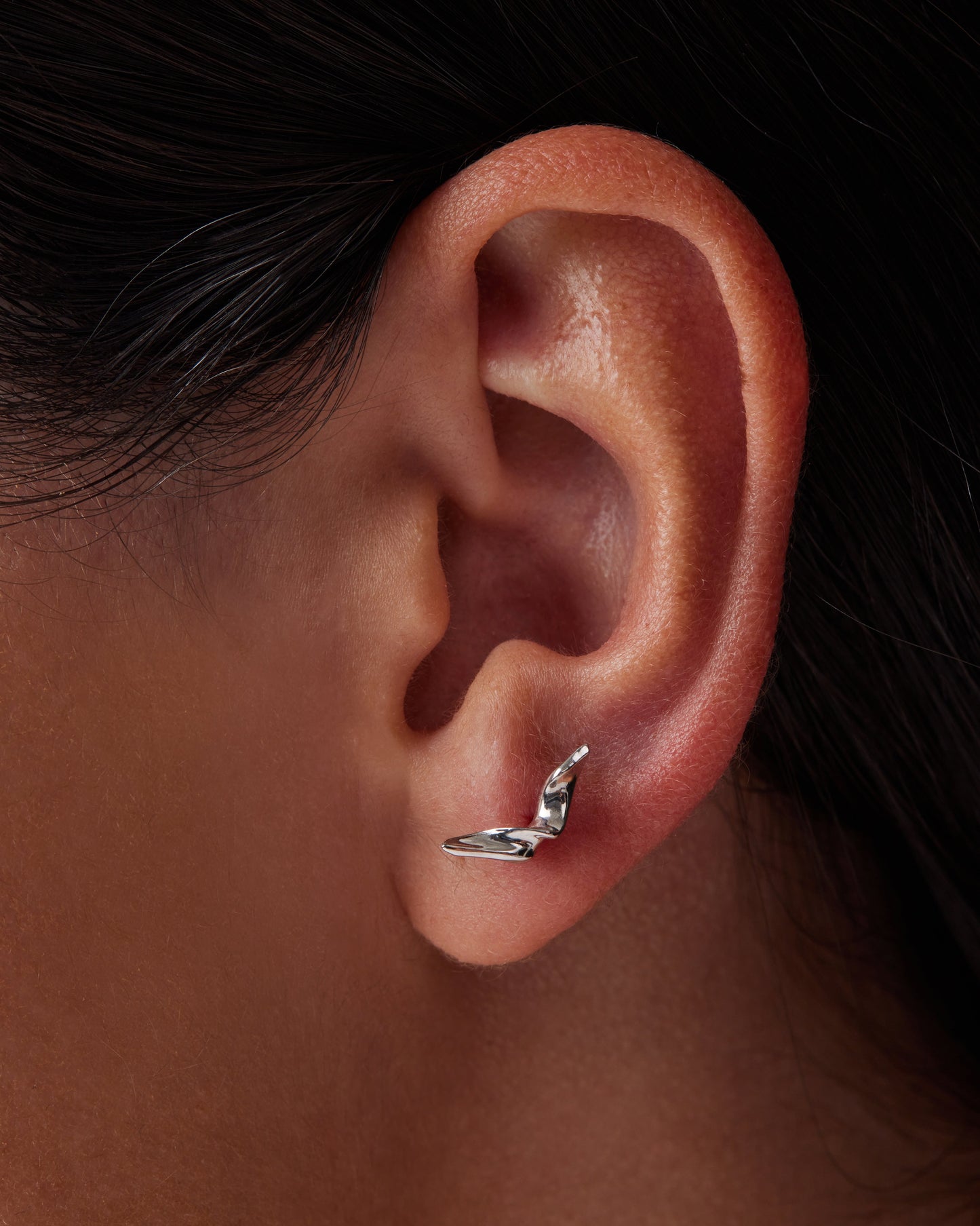 Ocean-Inspired Kelp Twist Stud Earrings 2