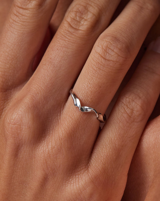 Simple Folded Wedding Band 2