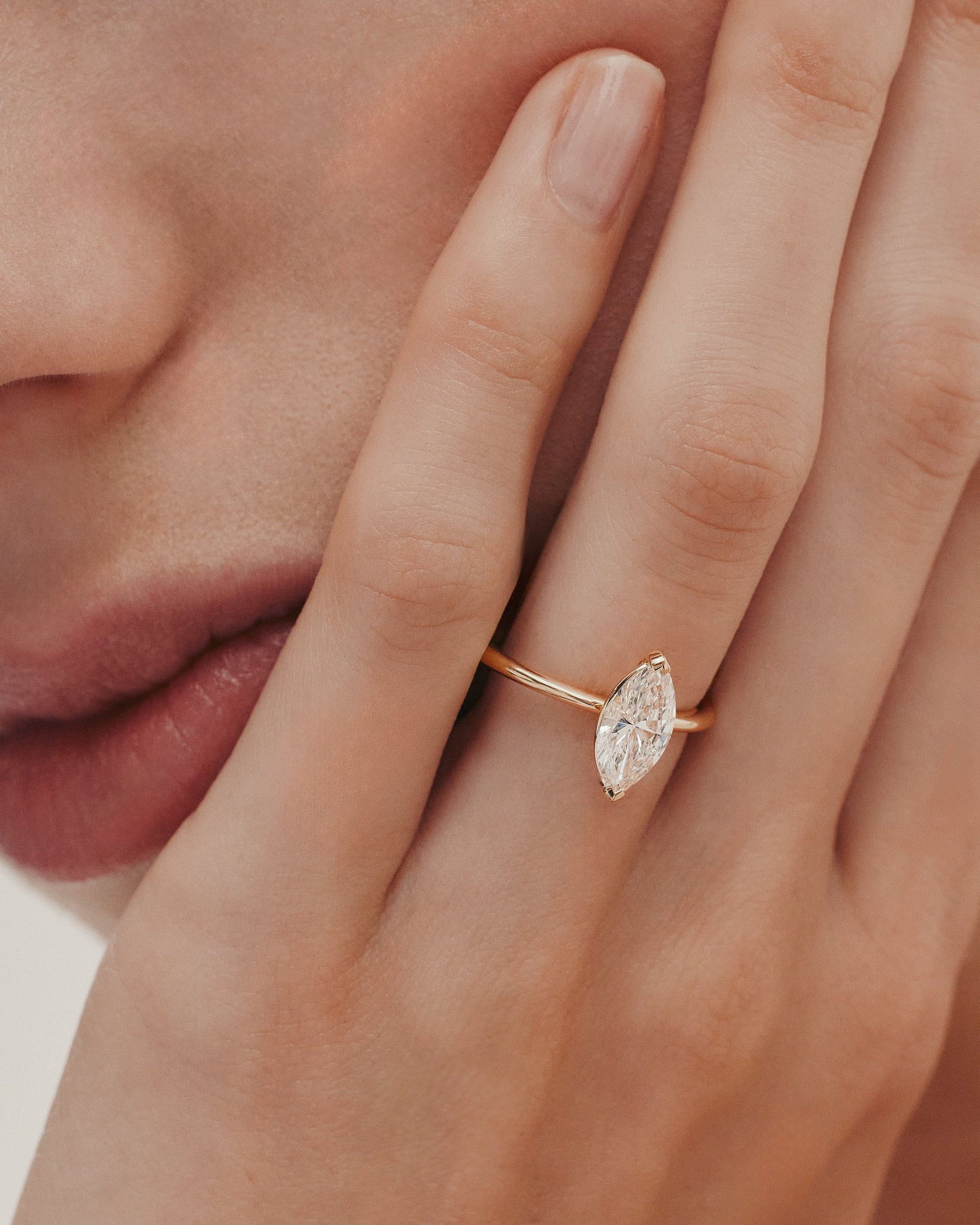 Solitaire-Oval Lab Grown Diamond Engagement Ring