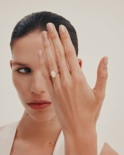 Solitaire-Oval Lab Grown Diamond Engagement Ring