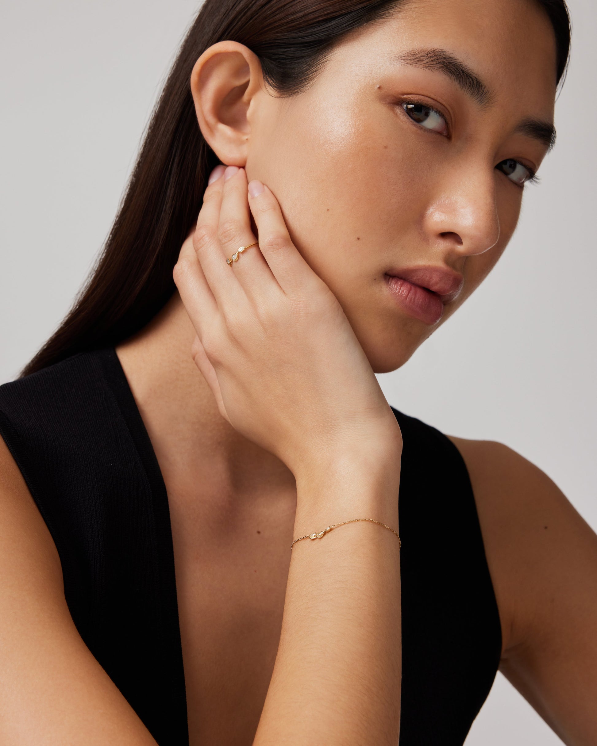 Ethereal Elegance: 0.12 TCW Round Lab-Grown Diamond Bracelet 4