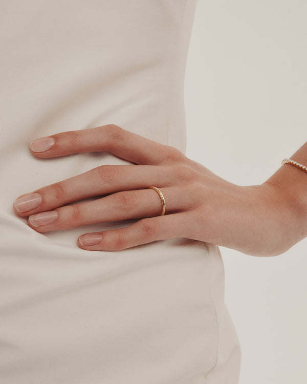 Plain-Lab Grown Diamond Wedding Band