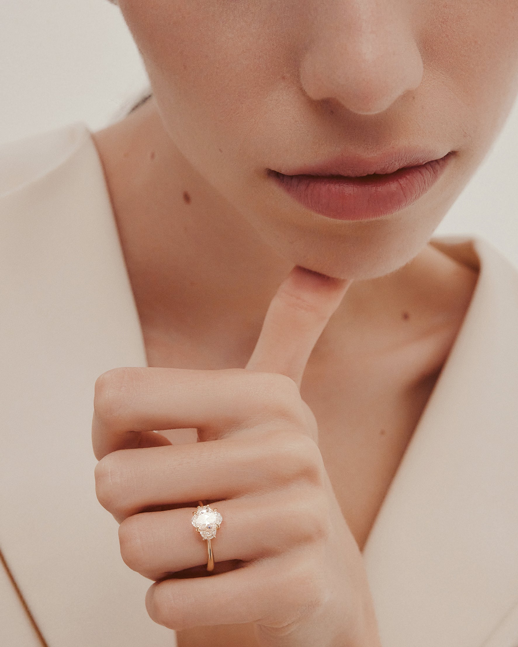 Solitaire-Oval Lab Grown Diamond Engagement Ring