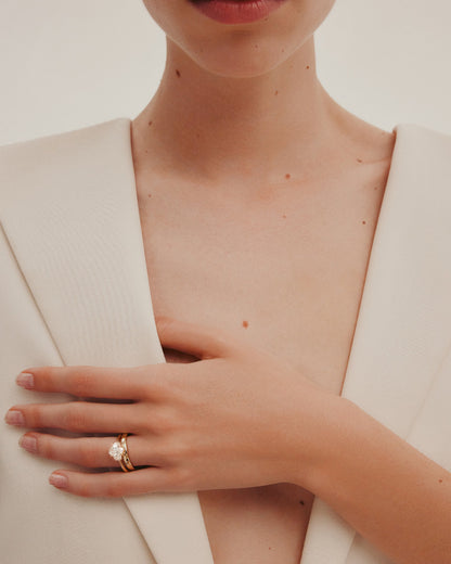 Solitaire-Oval Lab Grown Diamond Engagement Ring