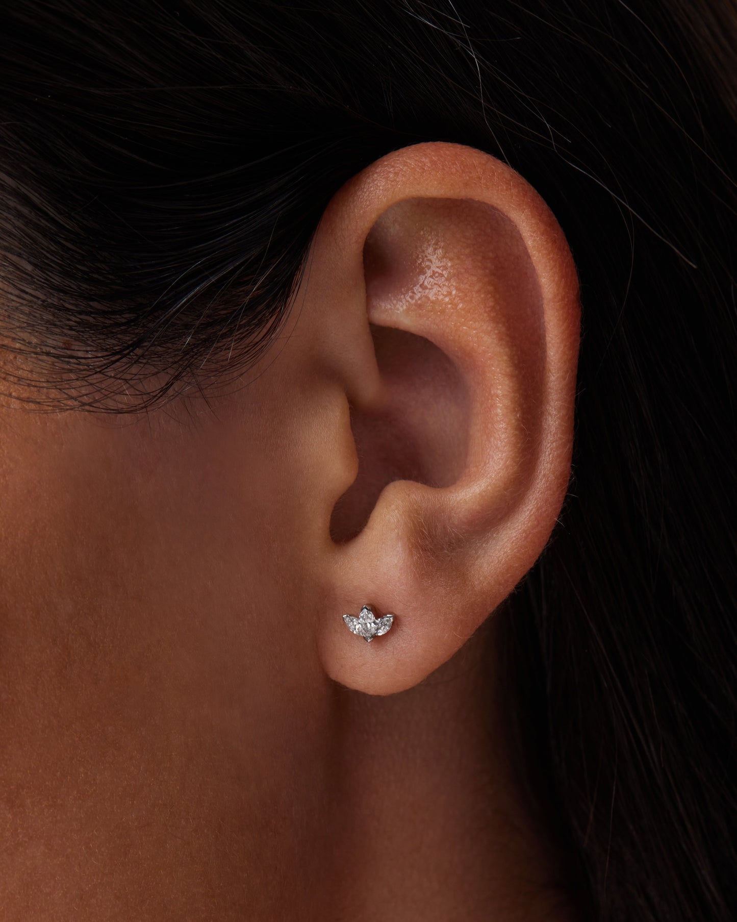 0.03 TCW Marquise Lab Grown Diamond Stud Earrings - Timeless Elegance 2