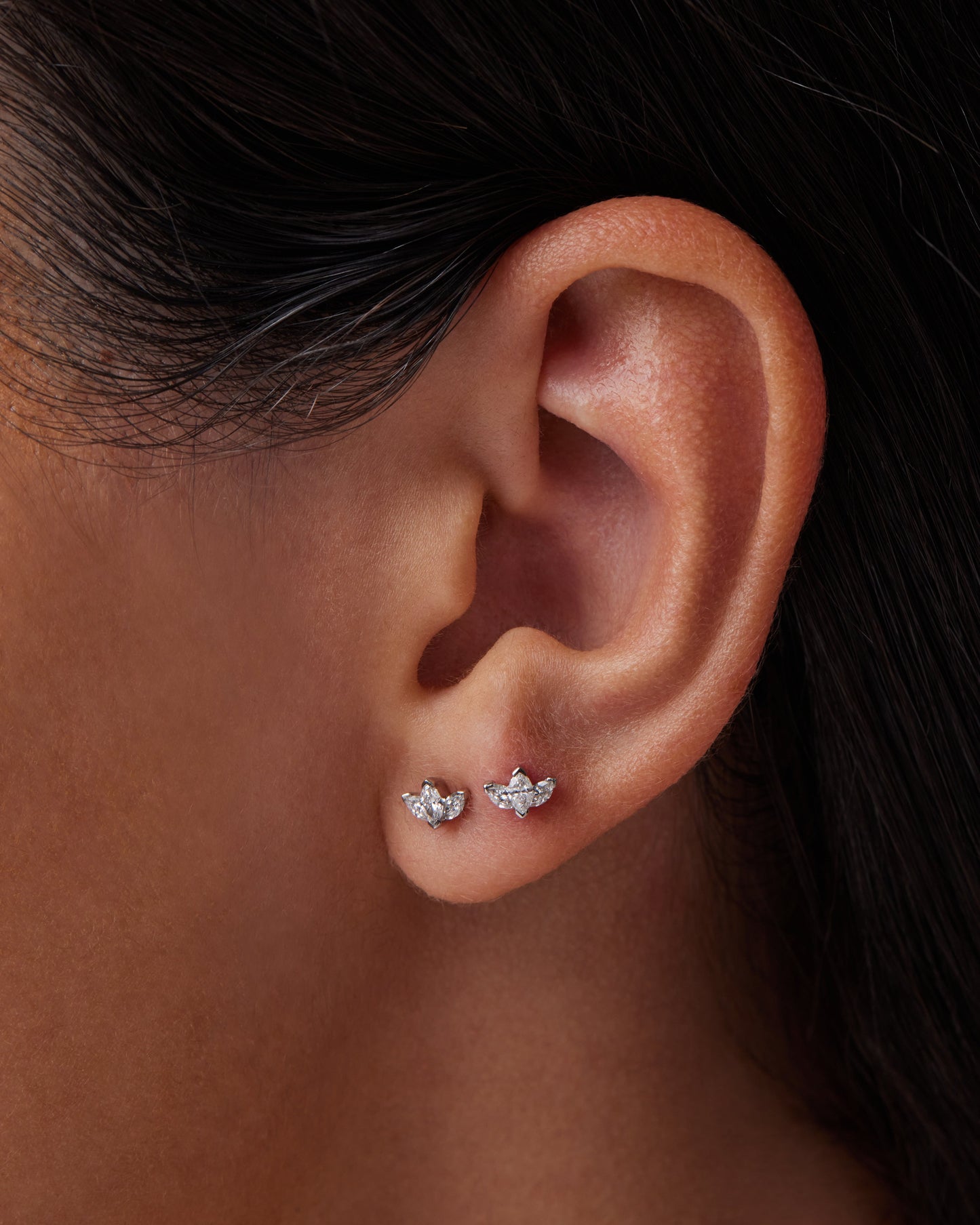 0.03 TCW Marquise Lab Grown Diamond Stud Earrings - Timeless Elegance 4