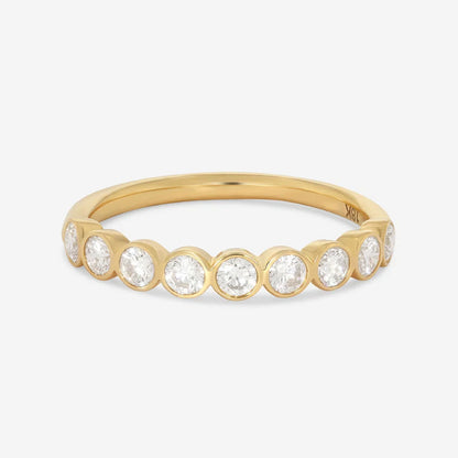 Curved- 0.25 CT Marquise Lab Grown Diamond Wedding Band
