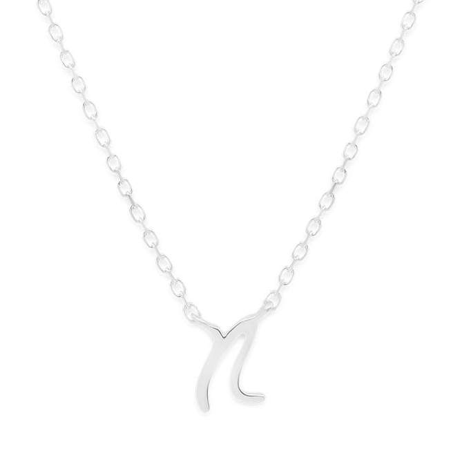 Simple Love Letter Initial Necklace 18