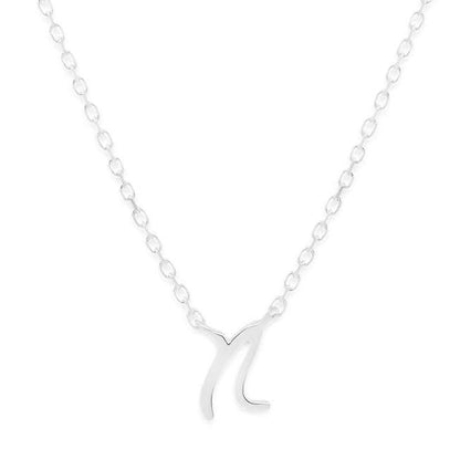 Simple Love Letter Initial Necklace 18